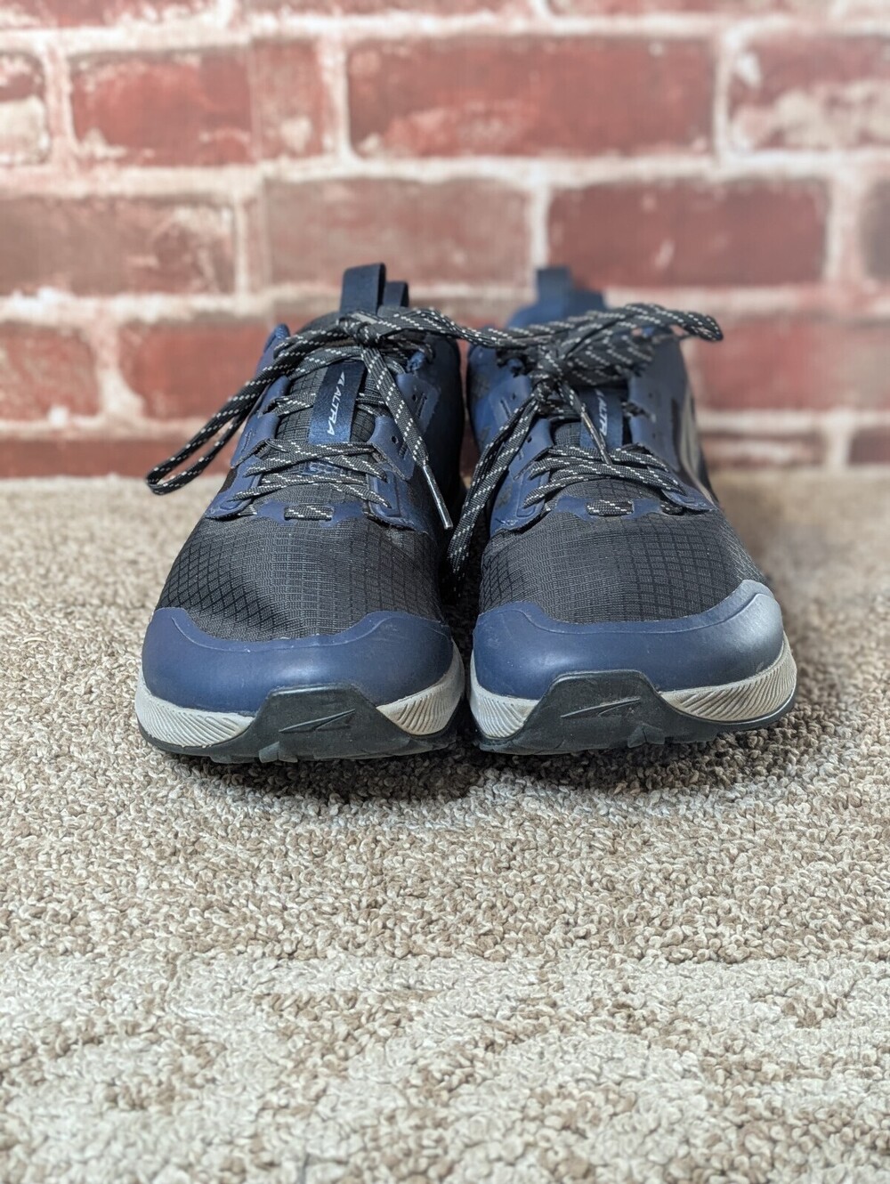 Altra Lone Peak 8 Trail Running Sneakers Men 11 Blue Navy Black Mesh - Picture 5 of 9